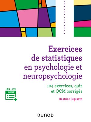 cover image of Exercices de statistiques en psychologie et neuropsychologie